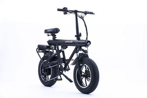 Symzodo 48V 400W Electric Bike with Dual Shock Absorption, 50-60 KM Range, 16" Tires, and 120 kg Carry Load Capacity